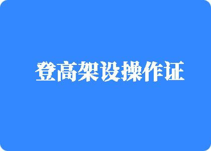 黄人少妇骚逼登高架设操作证